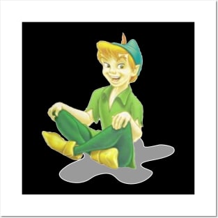 Peter Pan Sitting Down Posters and Art